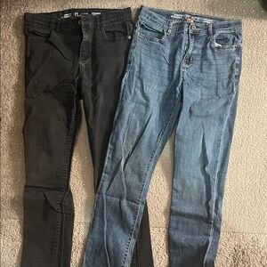 Children’s PLACE Kids Straight Fit Jeans in Black and Blue Bundle